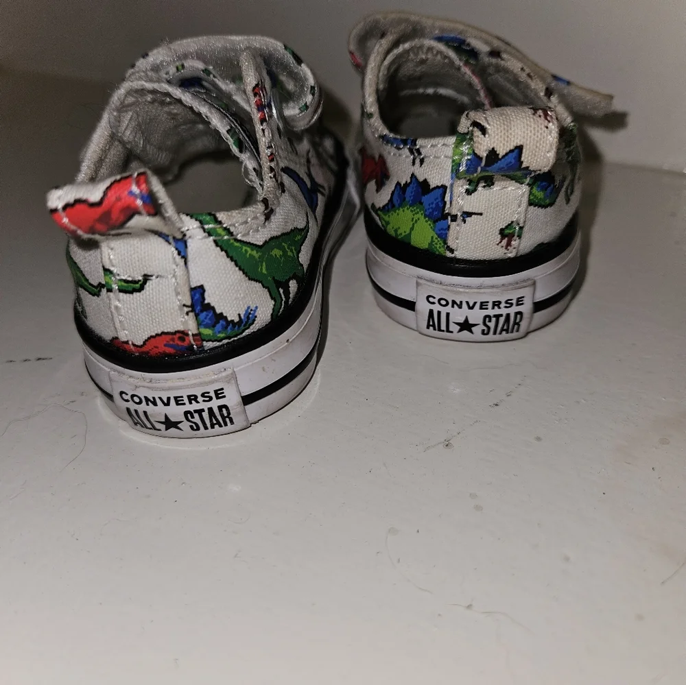 Converse Baby Toddler Size 2 Dinosaur Chucks
